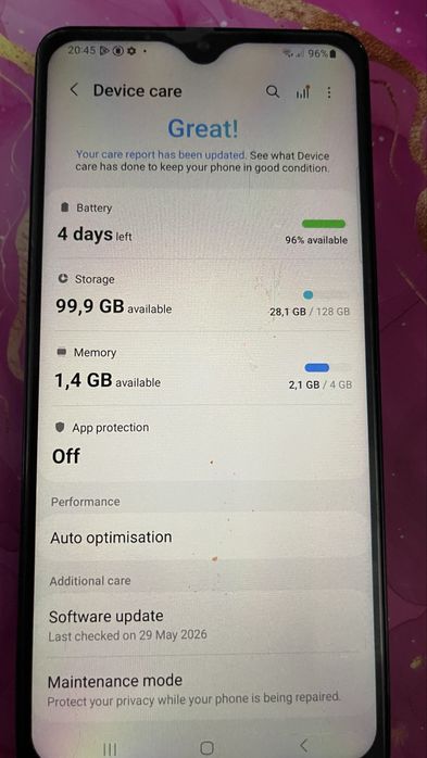 Samsung A32 4G  Roxo