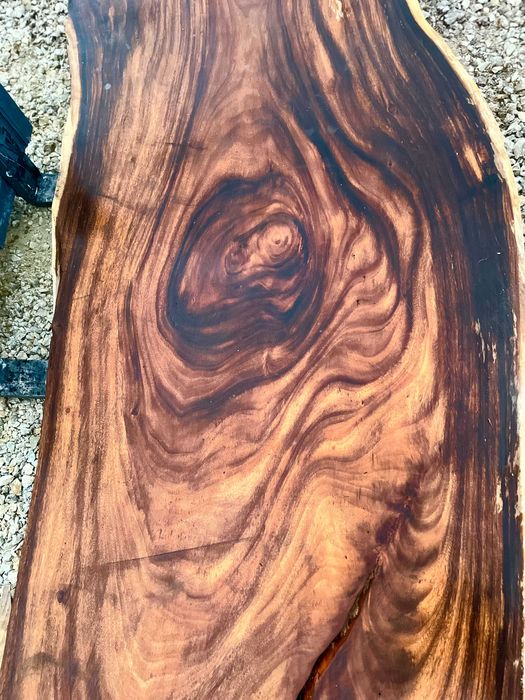 Nowoczesny Rustykalny stół do jadalni orzech włoski suar egzotyk #51