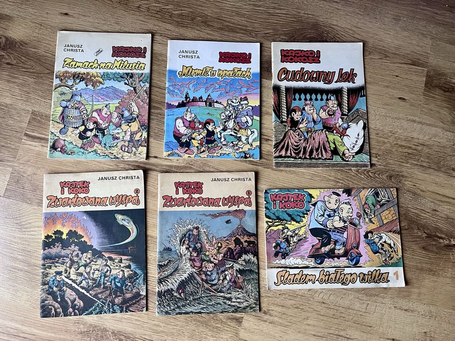 Zestaw 6 kultowych komiksów Janusz Christa - Kajko i Kokosz / Kajtek i Koko
