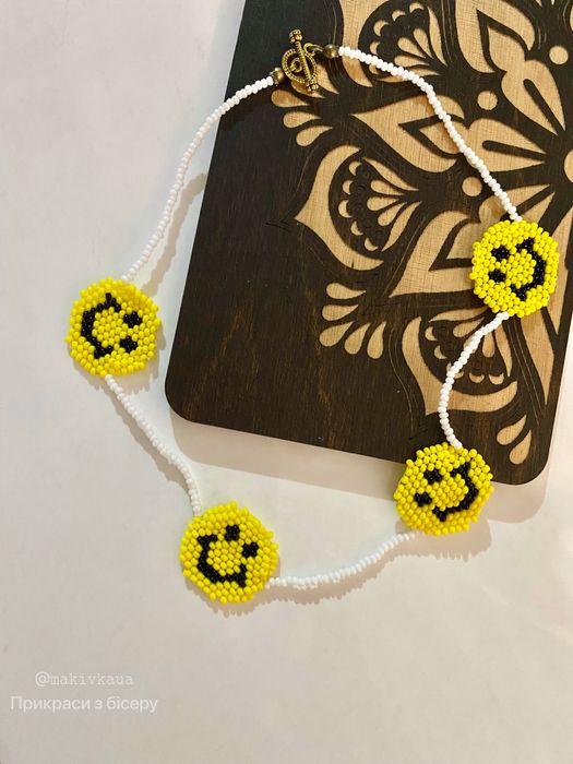 Чокер бусы украшение из бисера ручная работа