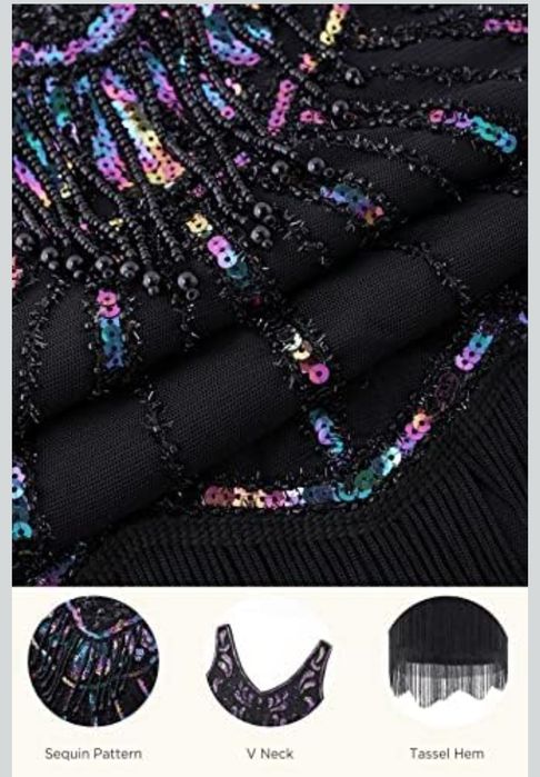Sukienka flapper BABEYOND XXL