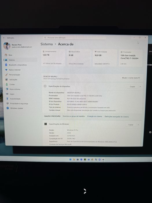 Portatil Asus TUF GAMING F15