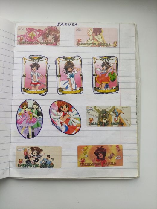 Наклейки 90-х вклеєнні в альбом