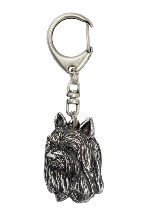 Terier jedwabisty brelok posrebrzany Art-Dog