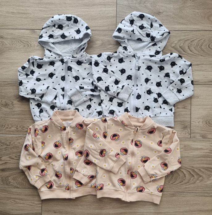 2 x 2 Bluza dla dziewczynki r. 92/98 / Fox&Bunny Sinsay / Bliźniaczki