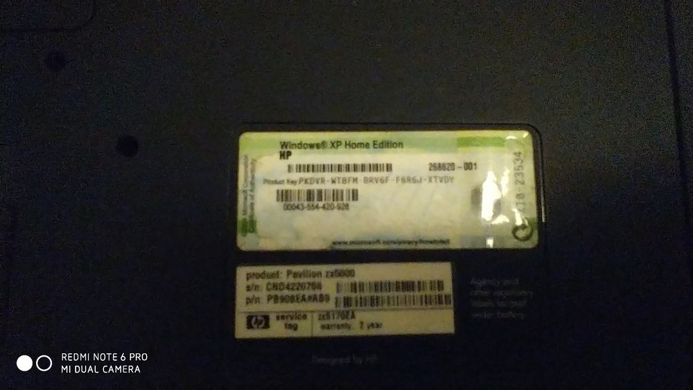 Computador portátil hp