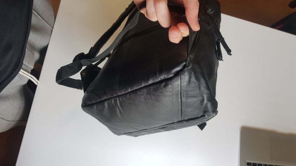 Рюкзак из натуральной кожи с отсеком для ноутбука