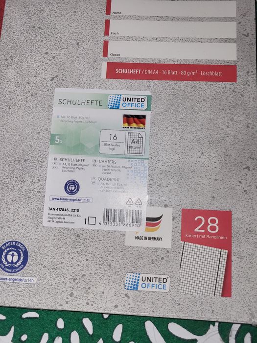 Notatnik zeszyt A4 5 sztuk