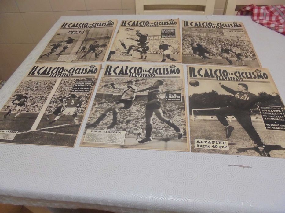 Jornais Italianos de desporto Il Calcio e il Ciclismo Illustrato