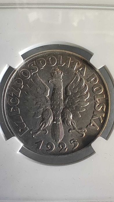Moneta w gradingu: 2 złote 1925, II RP, NGC AU DETAILS