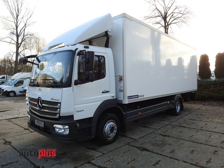 Mercedes-Benz ATEGO 12.24 KONTENER CHŁODNIA -10*C WINDA 16 PALET FUNKCJA GRZANIA ZASILANIE 230V WEBASTO KLIMATYZACJA TEMPOMAT LEDY PNEUMATYKA AUTOMAT BLIŹNIACZE KOŁA  240  stan bardzo dobry, nie wymaga nakładów finansowcyh, dostępny od ręki