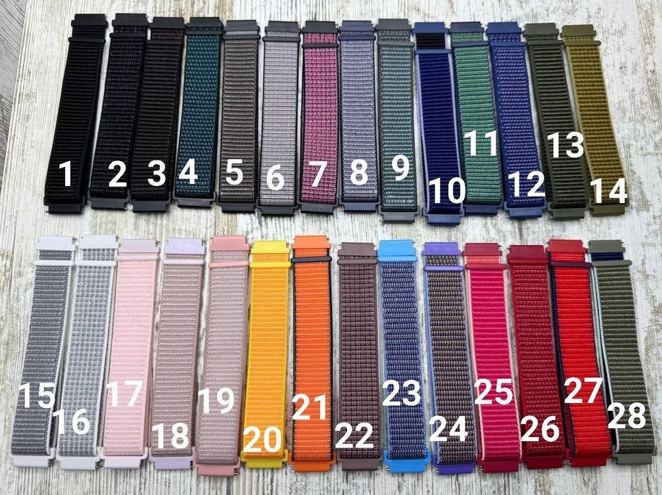 Ремешок нейлоновый 20 мм/22 mm для часов Amazfit/ Samsung/ Huawei