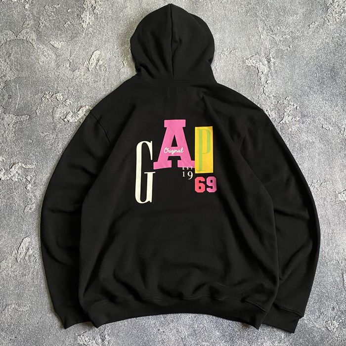 Нове з етикетками худі від GAP оверсайз у чорному кольорі, зіпка