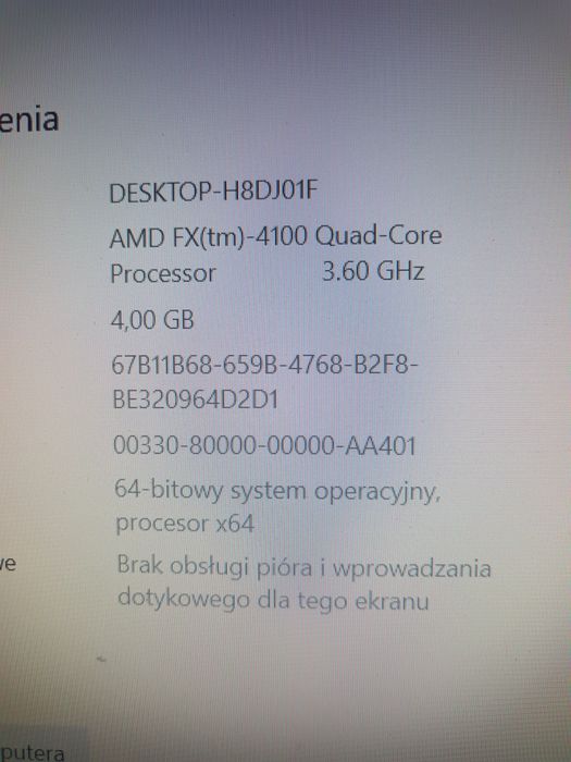 Komputer stacjonarny