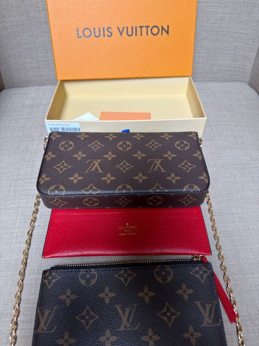 Torebka Louis Vuitton LV brązowa ZESTAW
