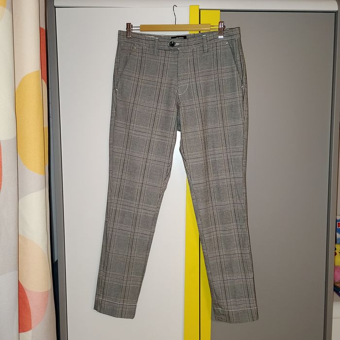 Jack&Jones oryginalne Spodnie Pepitka L