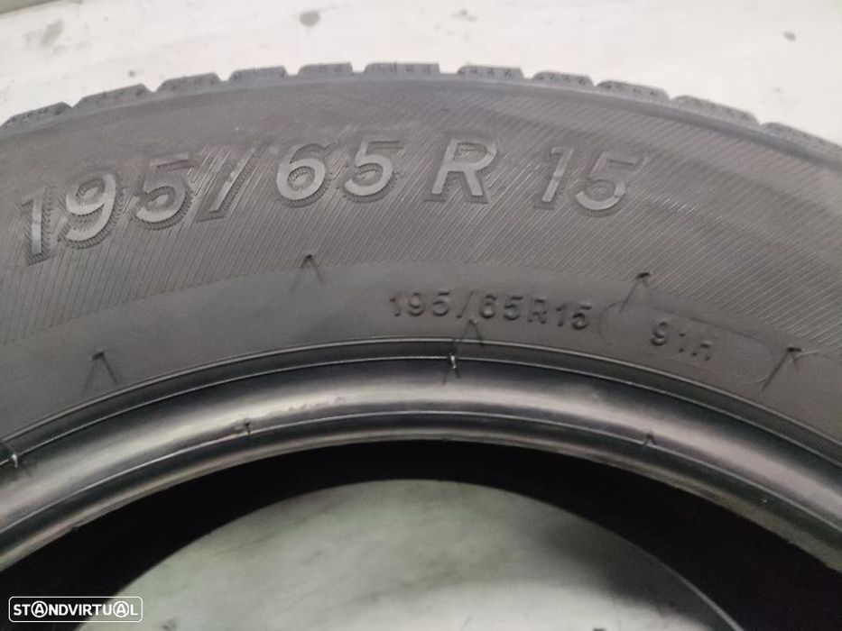 2 pneus semi novos 195-65r15 michelin - oferta dos portes 80 euros