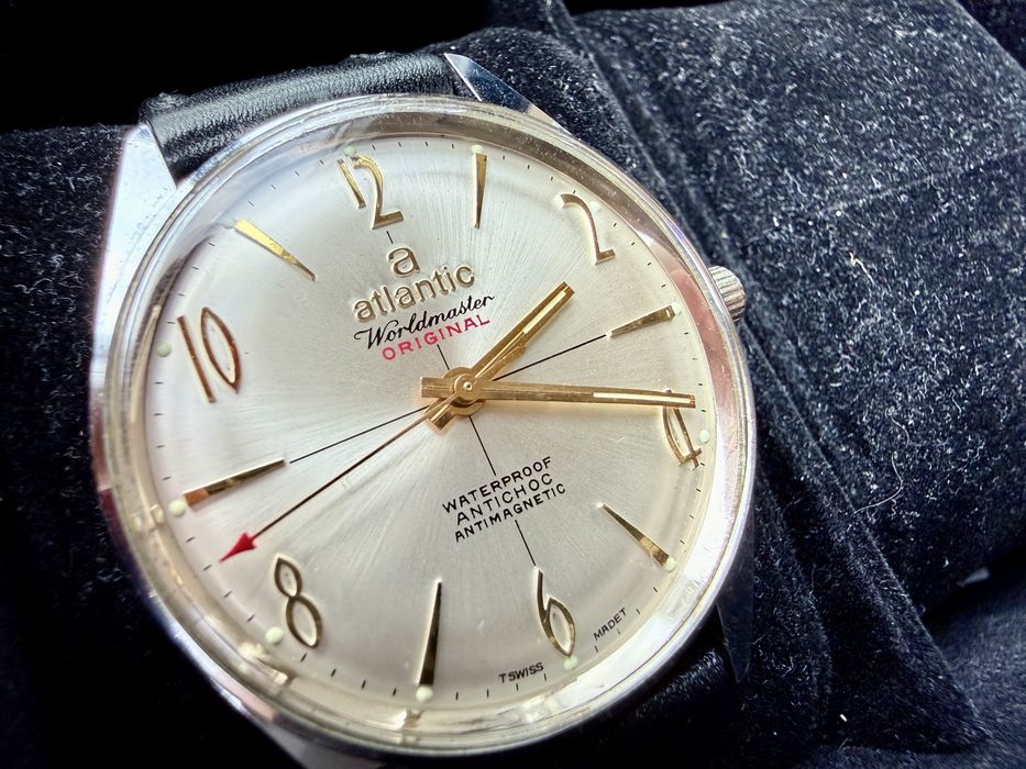 Zegarek Atlantic Worldmaster 17 jewels biała perła