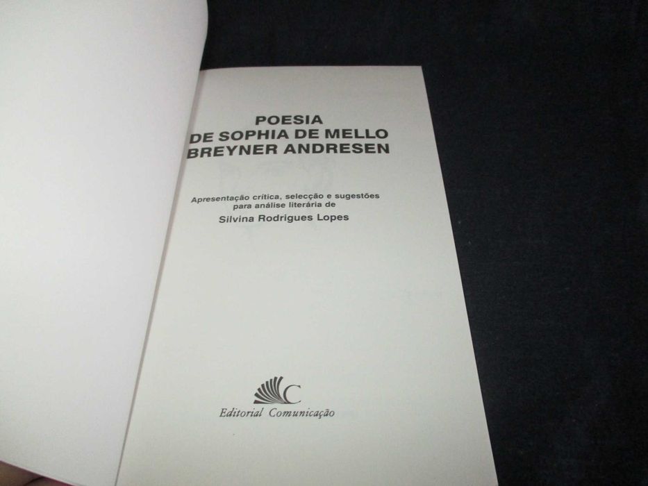 Livro Poesia de Sophia de Mello Breyner Andresen