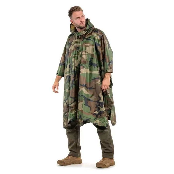 Плащ дощовик Raincoat AND-1 камуфляжний, дощовик пончо 200х150 см