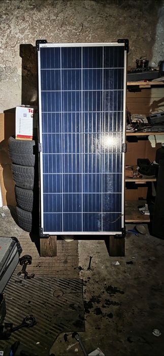 Zestaw fotowoltaiczny panel 160W/20A przetwornica/ akumulator agm 100