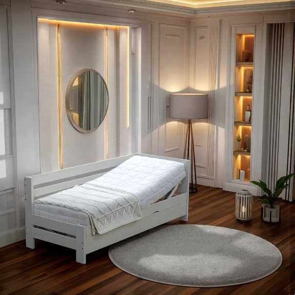 otwierane z boku łóżko z regulacją w zagłówku i podnóżku ENTER 100x200