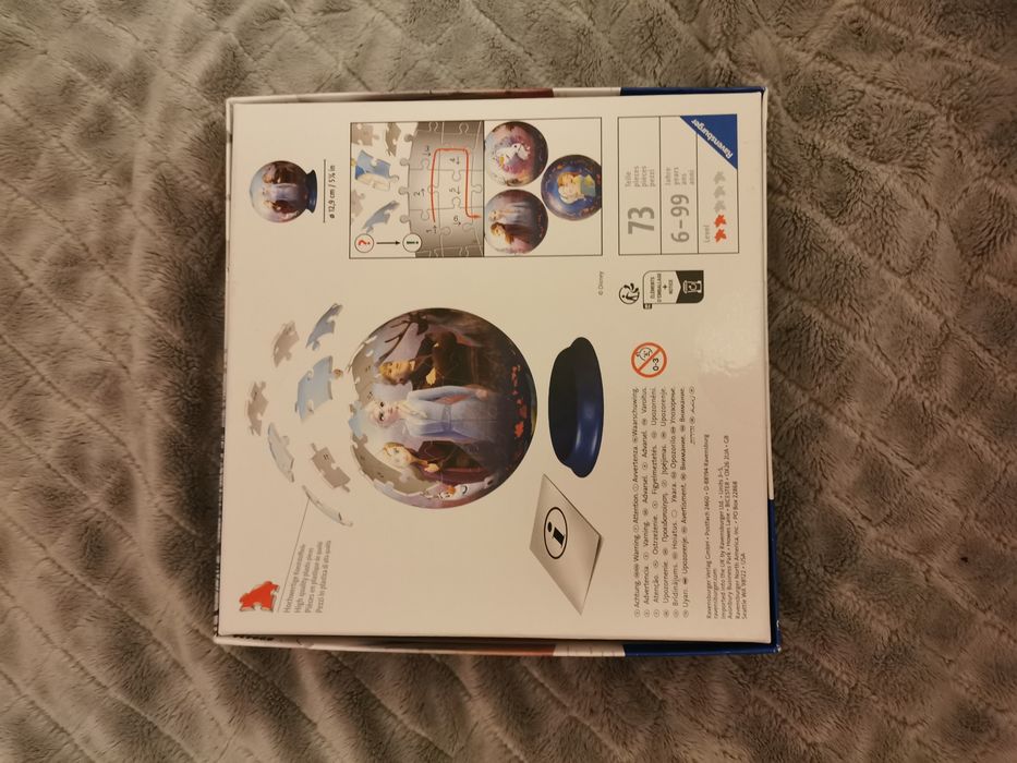 Puzzle nowe kraina lodu 3d frozen układanka kula RAVENSBURGER