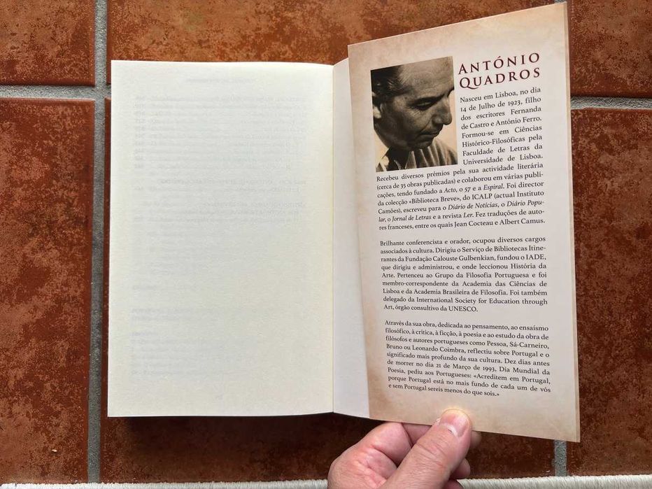 Livro Portugal, Razão e Mistério (A Trilogia) António Quadros