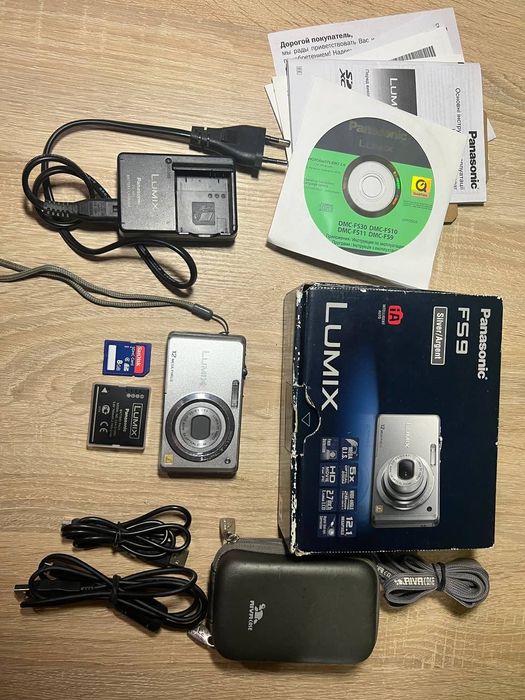 Цифровой фотоаппарат Panasonic Lumix DMC-FS9 полный комплект 8GB+Чехол