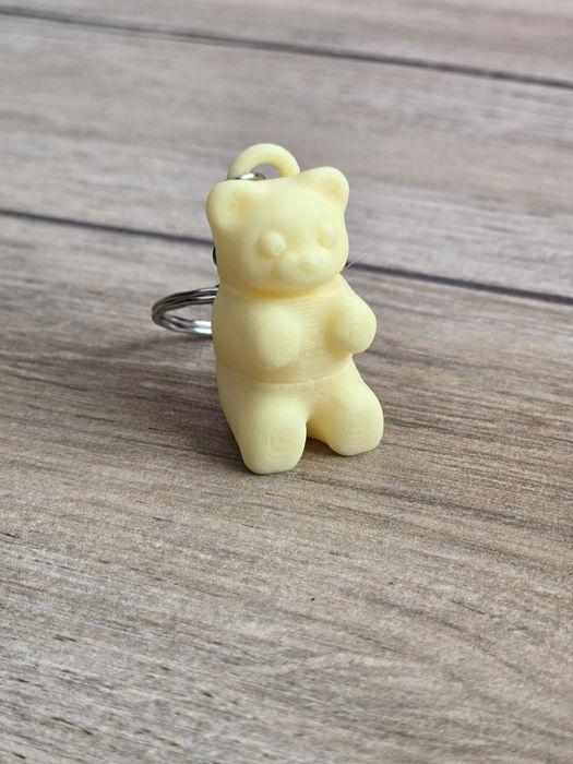 Breloczek Gummy Bear Żółtym 3d - Brelok Druk3d fidget Keychain