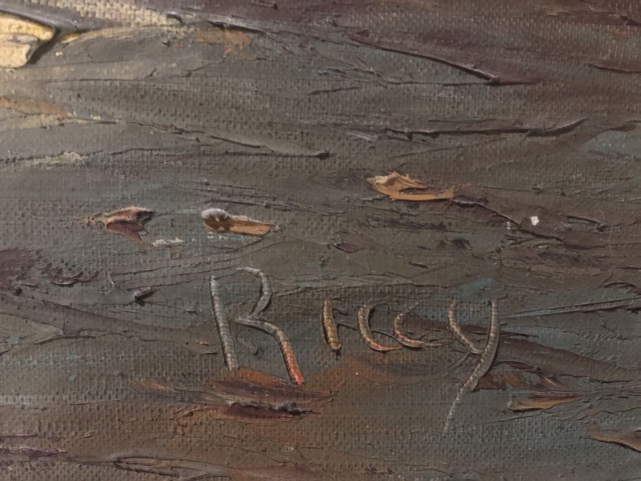 Oleo dobre tela motivo praia