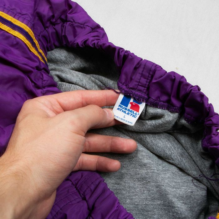 Vintage Russell Athletic Waukegan East Bulldogs dresy ortalionowe L