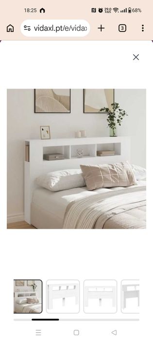 Cabeceira de cama de casal