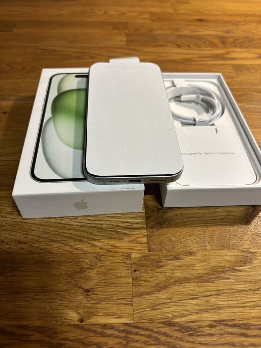 iPhone 15 128 GB – Zielony | 100% baterii  – Stan idealny