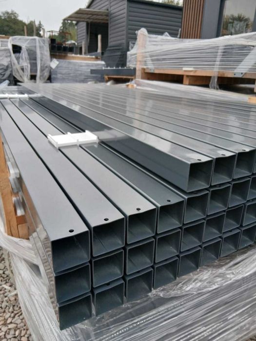 Ogrodzenie panelowe h 153cm + słupek 60x40x2300 +3 obejmy