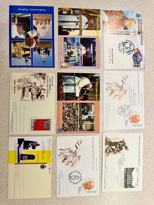 Kartki pocztowe Jan Paweł II - komplet 51 sztuk