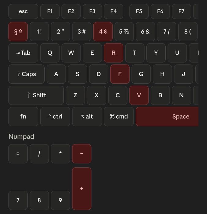 Teclado Apple Alfanumérico A1243 com avaria
