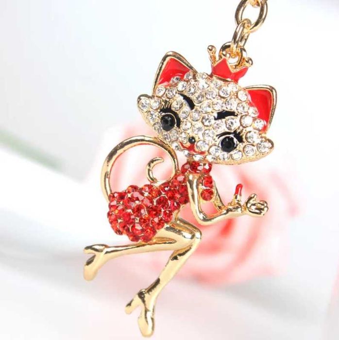 Porta-chaves "Foxy Lady" novo e selado