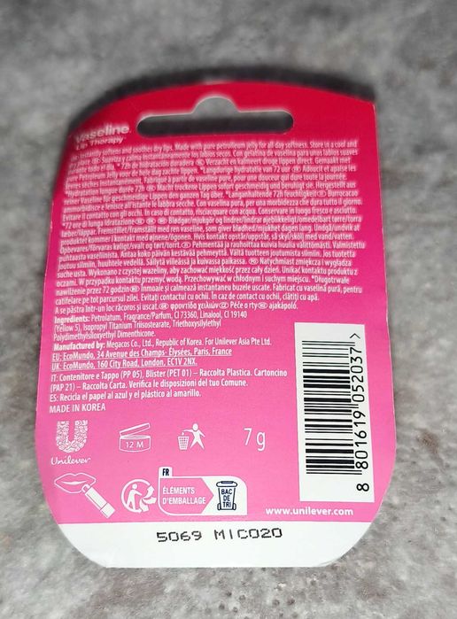 Wazelina/balsam do ust marki Vaseline Rosy Lips