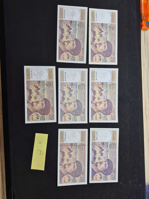 Banknoty Francja bardzo ładne stany