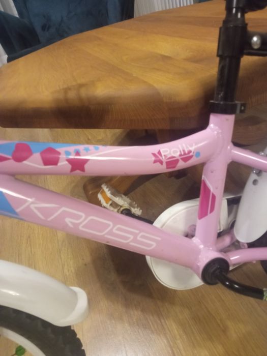 Rower KROSS Polly 16- używany stan bdb + boczne koła