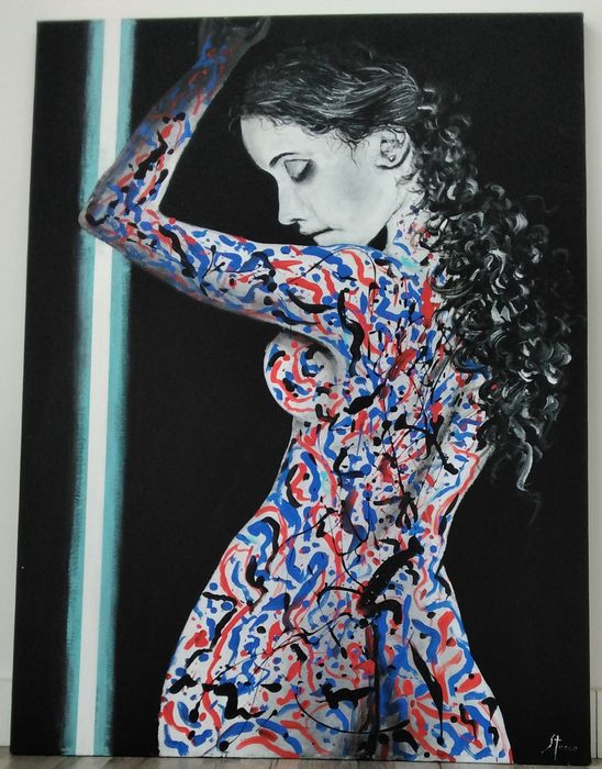 Pintura Giorgio Stocco - Un corpo dipinto n.3