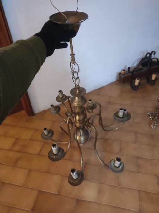 Várias Luminárias antiga de teto e parede