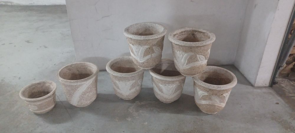 Vasos em cimento