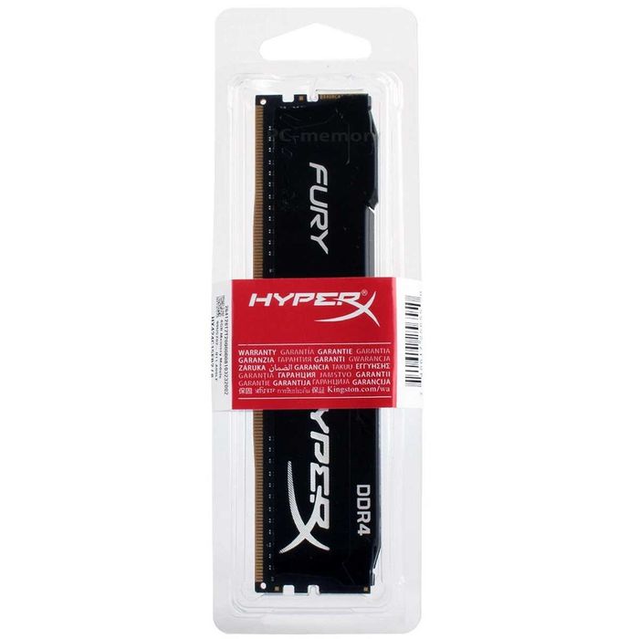 Memórias RAM DDR4 Fury 8GB (4GB 2x)