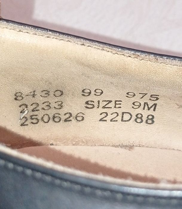 Туфли мужские армии Великобритании р. 43