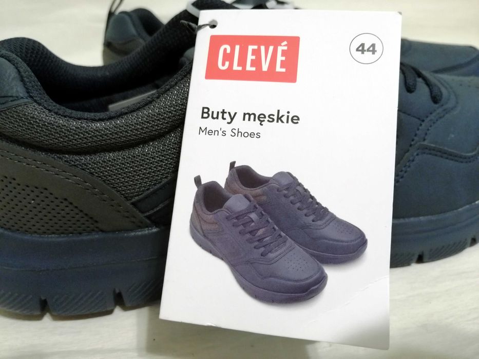 Lekkie męskie buty sportowe 44 niebieskie półbuty