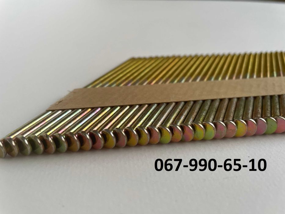 Цвях рейковий по дереву 3,1/90 мм кут 34 градуси (3000 тис шт.)