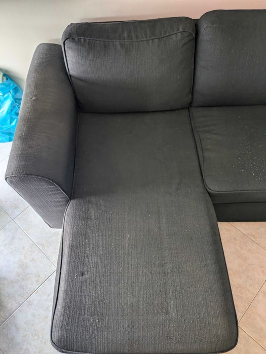 Sofá preto Conforama