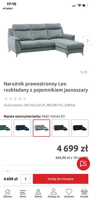 Narożnik Leo sprzedam